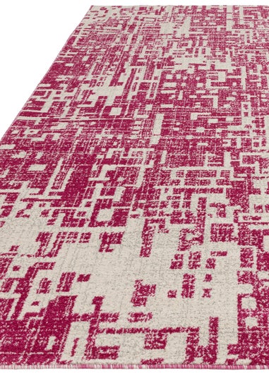 Asiatic Abstract Fuchsia Rug