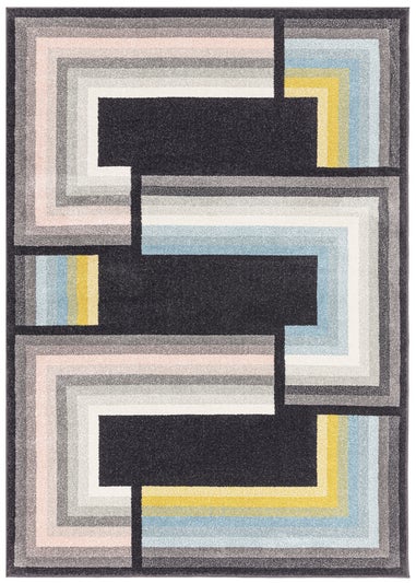 Asiatic Geo Charcoal Rug