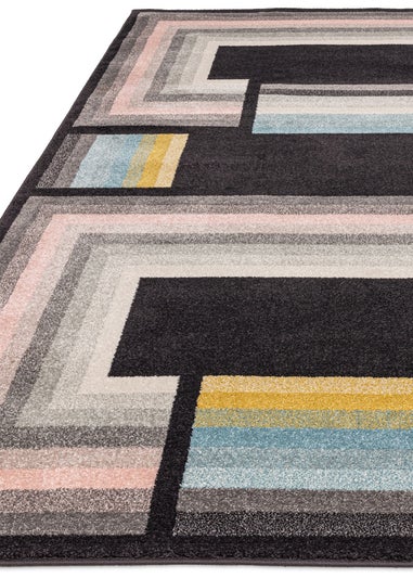 Asiatic Geo Charcoal Rug