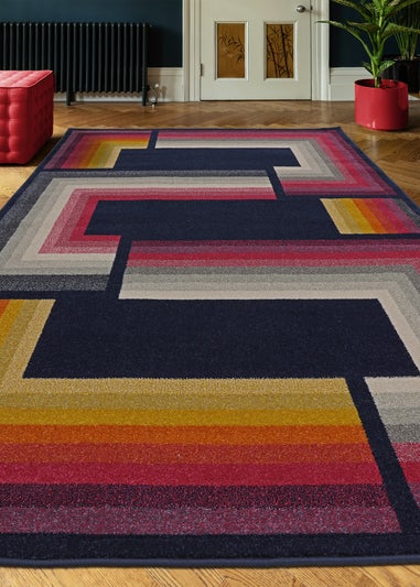 Asiatic Geo Navy Blue Rug