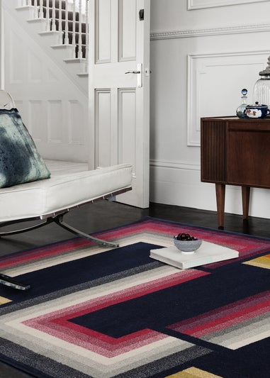 Asiatic Geo Navy Blue Rug