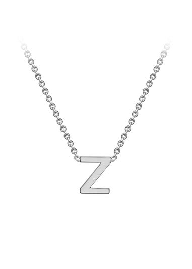 Golden Moments Sterling Silver 'Z' Initial  Necklace