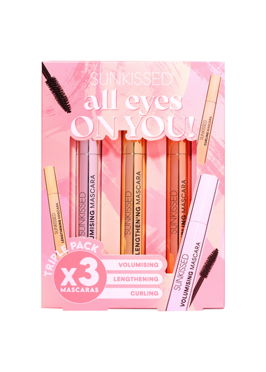 Sunkissed All Eyes On You Black Mascara 3 Piece Gift Set