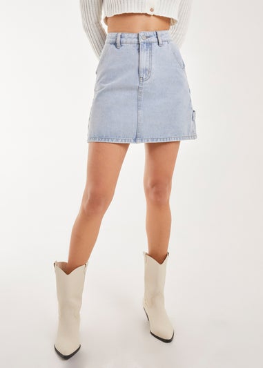 Pink Vanilla Blue Denim Mini Skirt