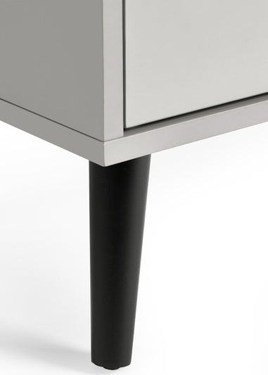 Julian Bowen Alba 5 Drawer Narrow Chest Silk Grey (120.5 x 45 x 40)