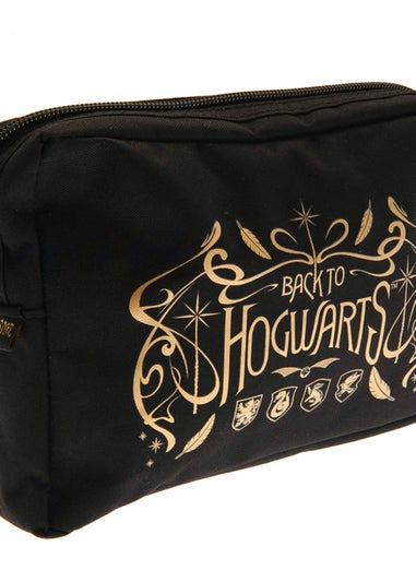 Harry Potter Black Multi Pocket Hogwarts Houses Pencil Case