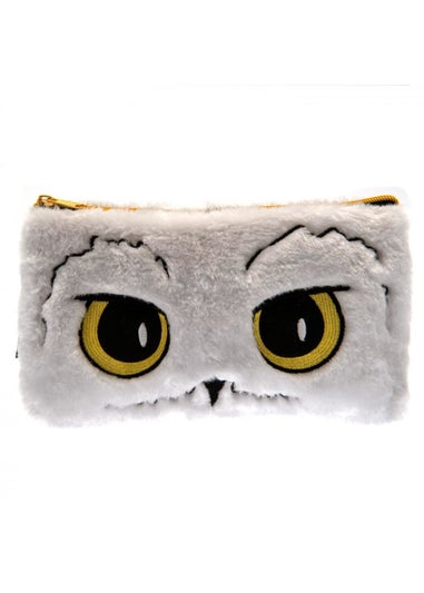 Harry Potter White/Black Fluffy Hedwig Pencil Case