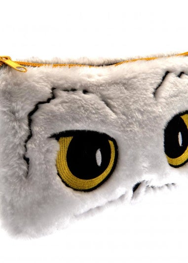 Harry Potter White/Black Fluffy Hedwig Pencil Case