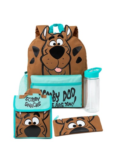 Scooby Doo Brown Where Are You! Backpack Set (Pack of 4)