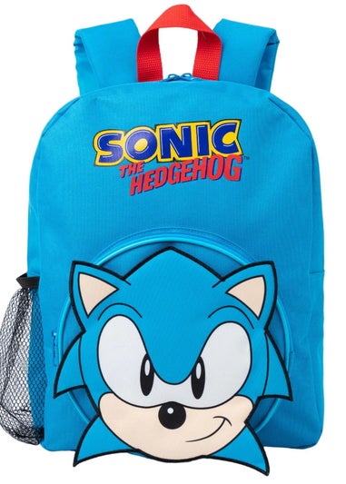 Sonic The Hedgehog Blue Logo Backpack Set (36 x 26 x 12cm)