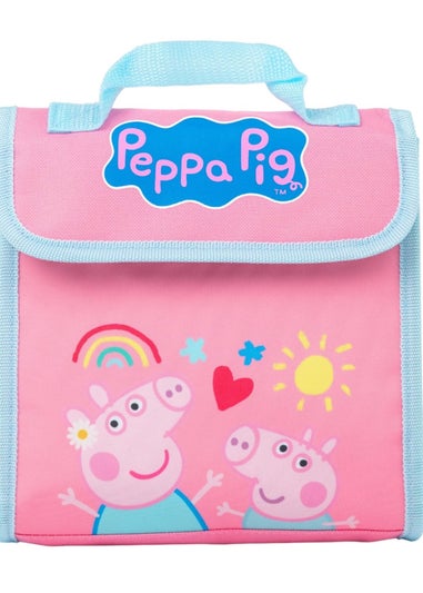 Peppa Pig Pink Logo Backpack Set