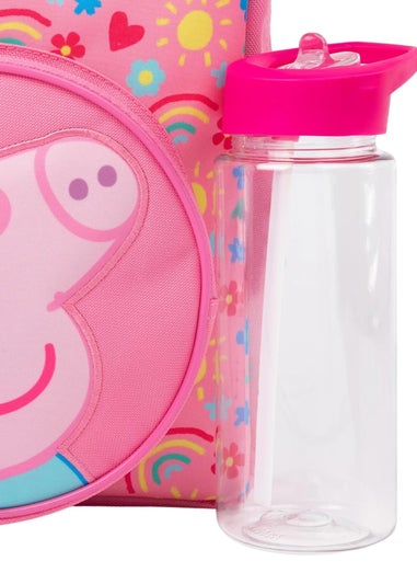 Peppa Pig Pink Logo Backpack Set