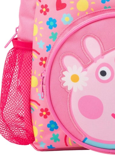 Peppa Pig Pink Logo Backpack Set