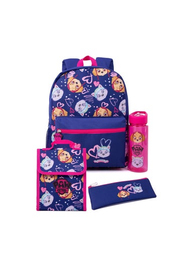 Paw Patrol Girls Blue Skye & Everest Backpack Set (Pack of 4)