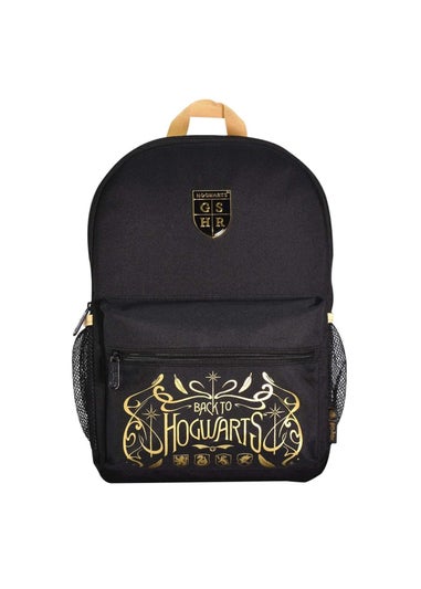 Harry Potter Black/Gold Back To Hogwarts Backpack