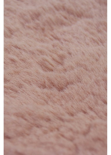 Homemaker Blush Luxury Fur Single Rug
