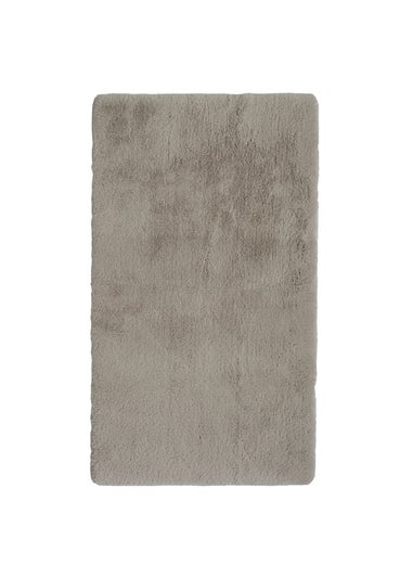 Homemaker Natural Luxury Fur Oblong Rug