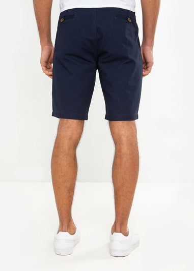 Threadbare Navy Cotton Southsea Chino Shorts