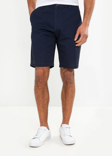 Threadbare Navy Cotton Southsea Chino Shorts