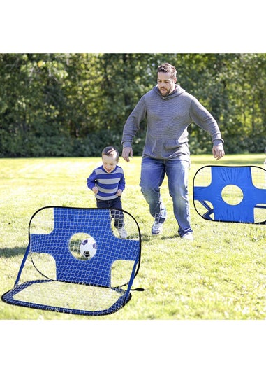 HOMCOM 2 in 1 Pop Up Football Net