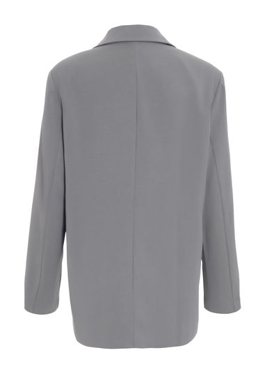 Quiz Grey Oversized Tailored Blazer