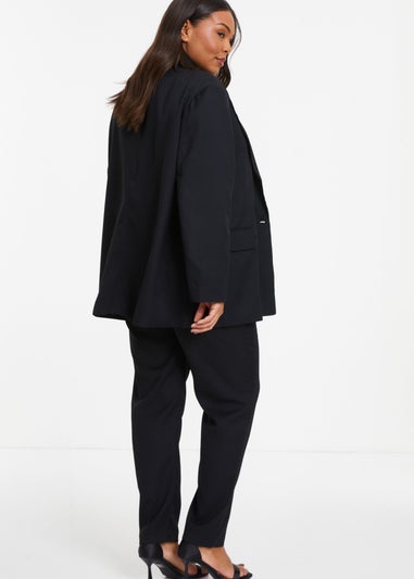 Quiz Black Curve Oversized Tailored Blazer