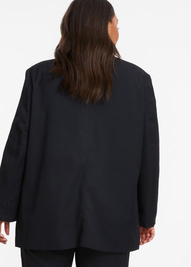 Quiz Black Curve Oversized Tailored Blazer