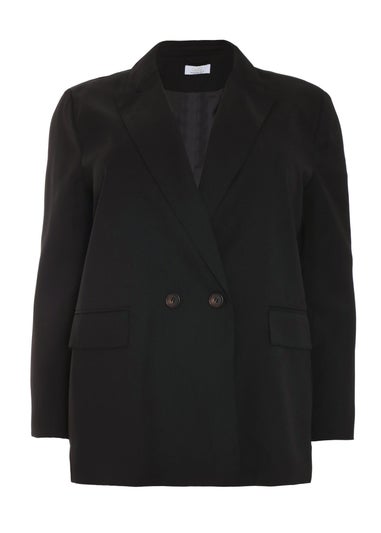 Quiz Black Curve Oversized Tailored Blazer