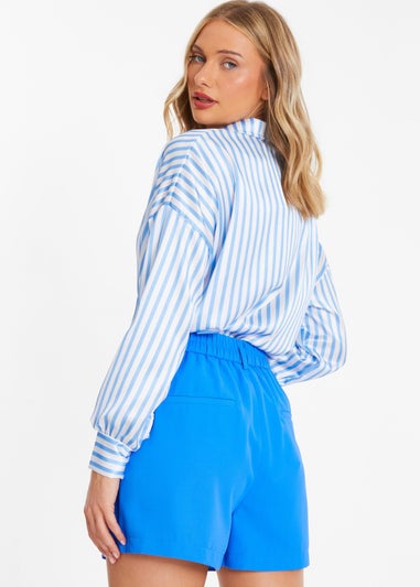 Quiz Blue Tailored Shorts