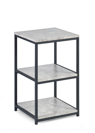 Julian Bowen Black Staten Tall Narrow Side Table (60 x 35 x 35cm)