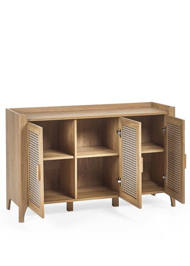 Julian Bowen Brown Sydney 3 Door Sideboard (75 x 120 x 41cm)