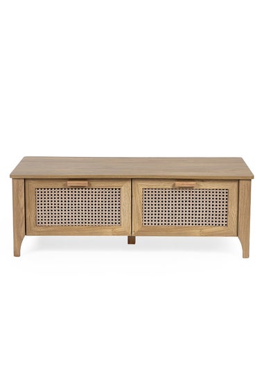 Julian Bowen Brown Sydney 2 Drawer Coffee Table (42 x 120 x 60cm)