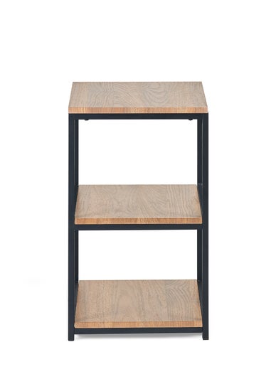 Julian Bowen Brown Tribeca Tall Narrow Side Table Sonoma (60 x 35 x 35cm)