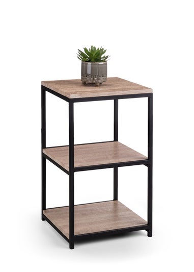 Julian Bowen Brown Tribeca Tall Narrow Side Table Sonoma (60 x 35 x 35cm)