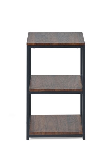 Julian Bowen Tribeca Tall Narrow Side Table Walnut (60 x 35 x 35cm)