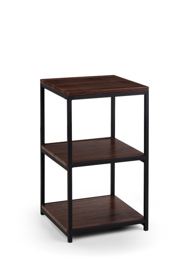 Julian Bowen Tribeca Tall Narrow Side Table Walnut (60 x 35 x 35cm)