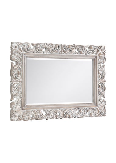 Julian Bowen Baroque Distressed Wall Mirror (82 x 113 x 4cm)