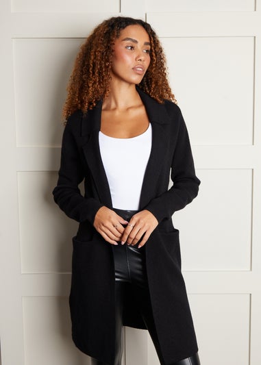 Threadbare Black Vivien Tailored Cardigan