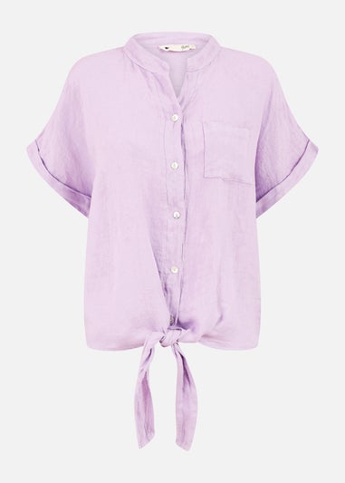 Yumi Lilac Italian Linen Shirt