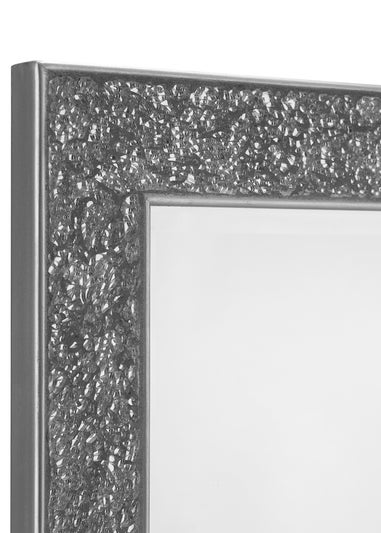 Julian Bowen Silver Staccato Fragment Wall Mirror (80 x 110 x 2.5cm)