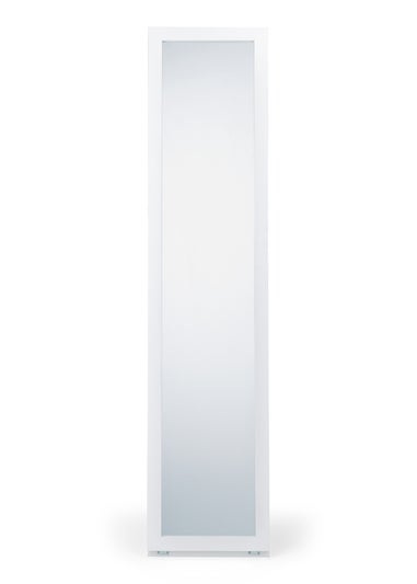 Julian Bowen Fresco White Storage Mirror (155 x 36 x 36cm)