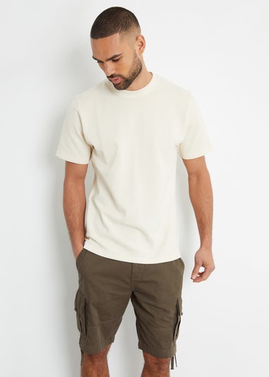 Threadbare Chocolate Cotton Cargo Shorts