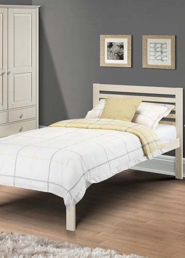 Julian Bowen White Slocum Bed (90cm 90 x 100 x 195cm)
