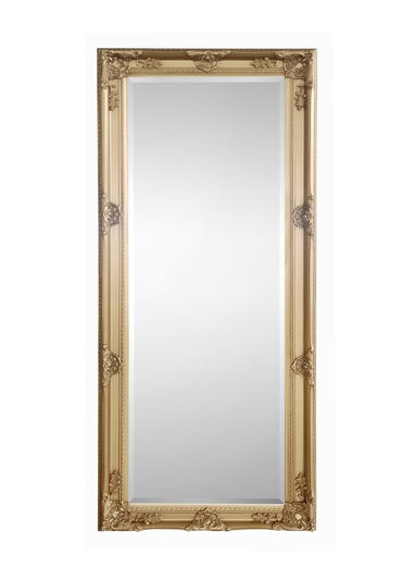 Julian Bowen Gold Palais Lean To Dress Mirror (170 x 70 x 6cm)