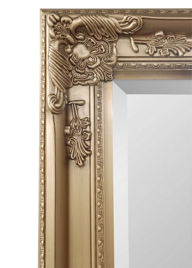 Julian Bowen Gold Palais Lean To Dress Mirror (170 x 70 x 6cm)