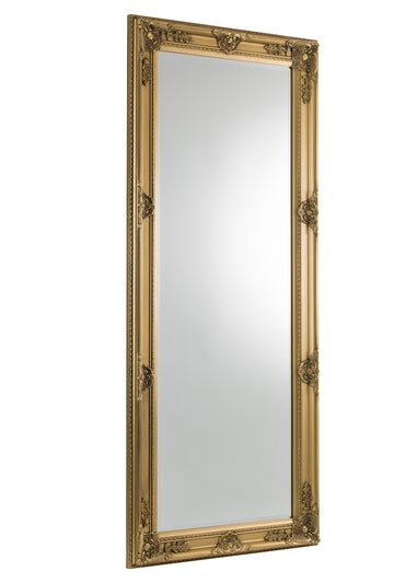 Julian Bowen Gold Palais Lean To Dress Mirror (170 x 70 x 6cm)