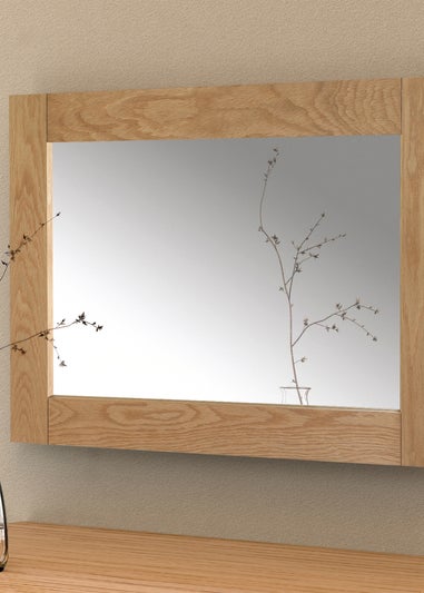 Julian Bowen Brown Marlborough Wall Mirror (70 x 100 x 2cm)