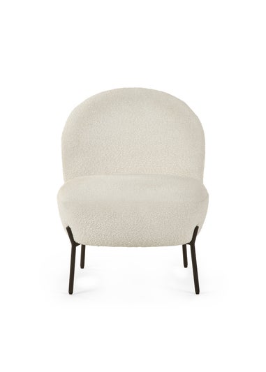 Julian Bowen Ivory Lulu Boucle Accent Chair (77 x 60 x 64cm)