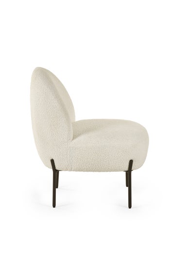 Julian Bowen Ivory Lulu Boucle Accent Chair (77 x 60 x 64cm)