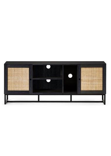 Julian Bowen Black Padstow Tv Unit (60 x 150 x 40cm)